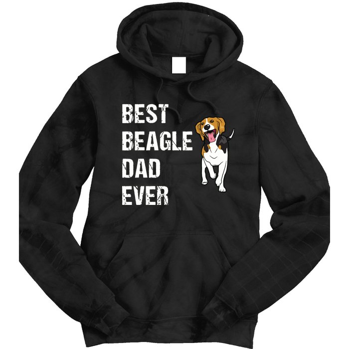 Beagle Best Beagle Dad Ever Tie Dye Hoodie