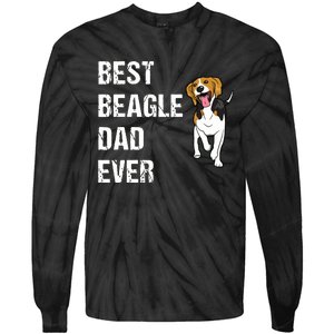 Beagle Best Beagle Dad Ever Tie-Dye Long Sleeve Shirt