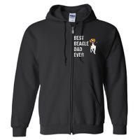 Beagle Best Beagle Dad Ever Full Zip Hoodie