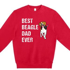 Beagle Best Beagle Dad Ever Premium Crewneck Sweatshirt