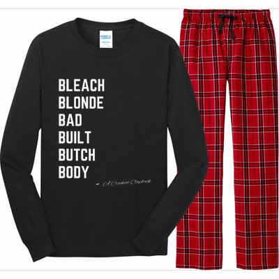 Bleach Blond Bad Built Butch Body Long Sleeve Pajama Set