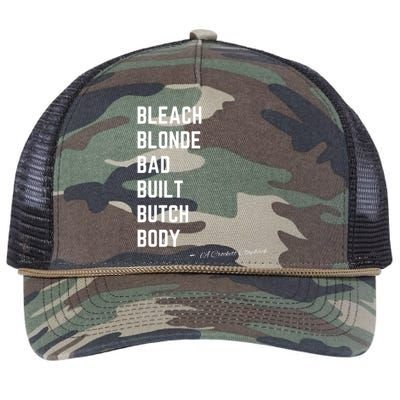 Bleach Blond Bad Built Butch Body Retro Rope Trucker Hat Cap