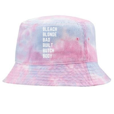 Bleach Blond Bad Built Butch Body Tie-Dyed Bucket Hat