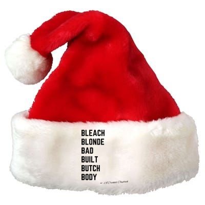 Bleach Blond Bad Built Butch Body Premium Christmas Santa Hat