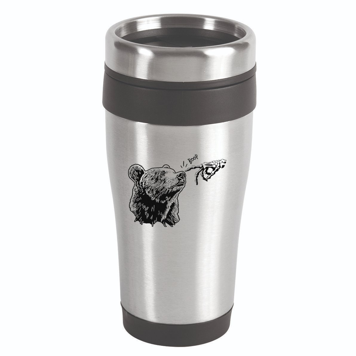 Boop Bear Black Grizzly Bears Cool Park 16oz Travel Tumbler