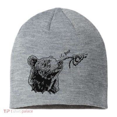 Boop Bear Black Grizzly Bears Cool Park Sustainable Beanie