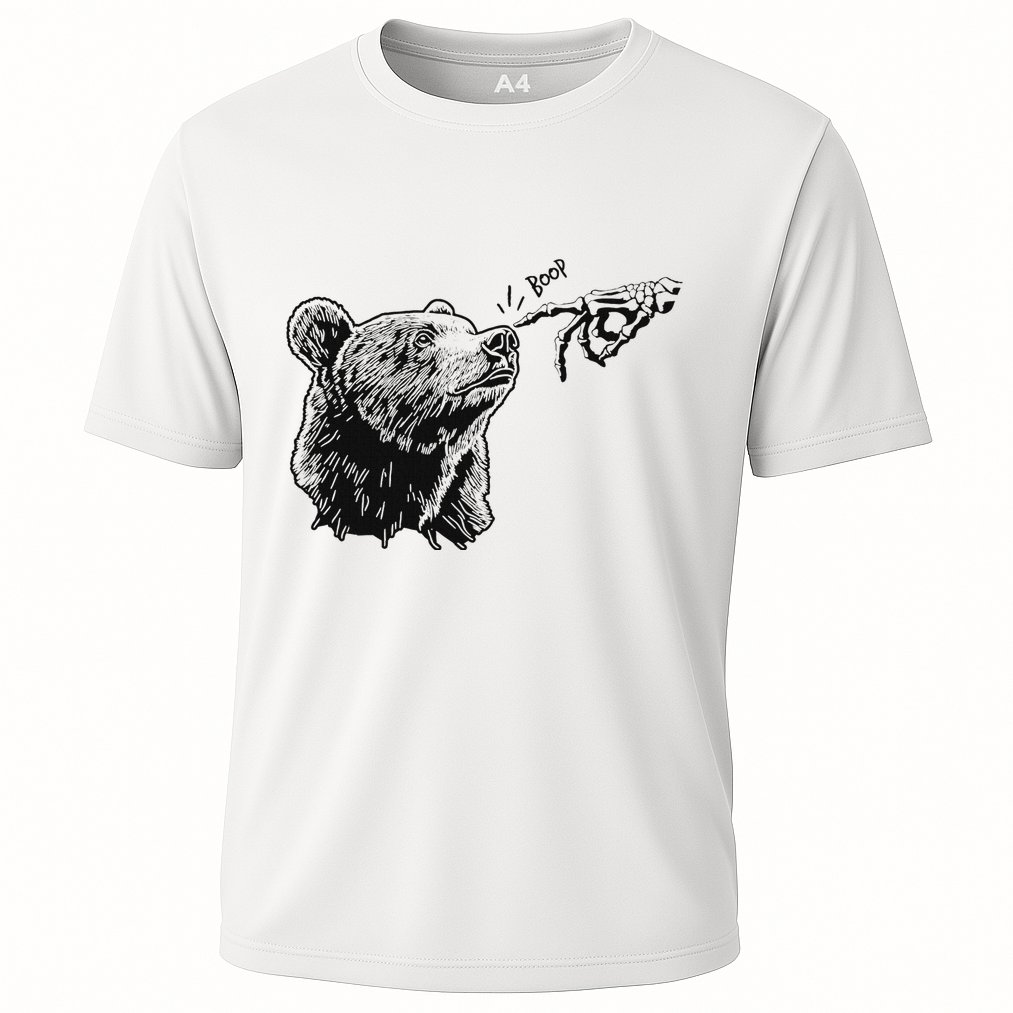 Boop Bear Black Grizzly Bears Cool Park Cooling Performance Crew T-Shirt