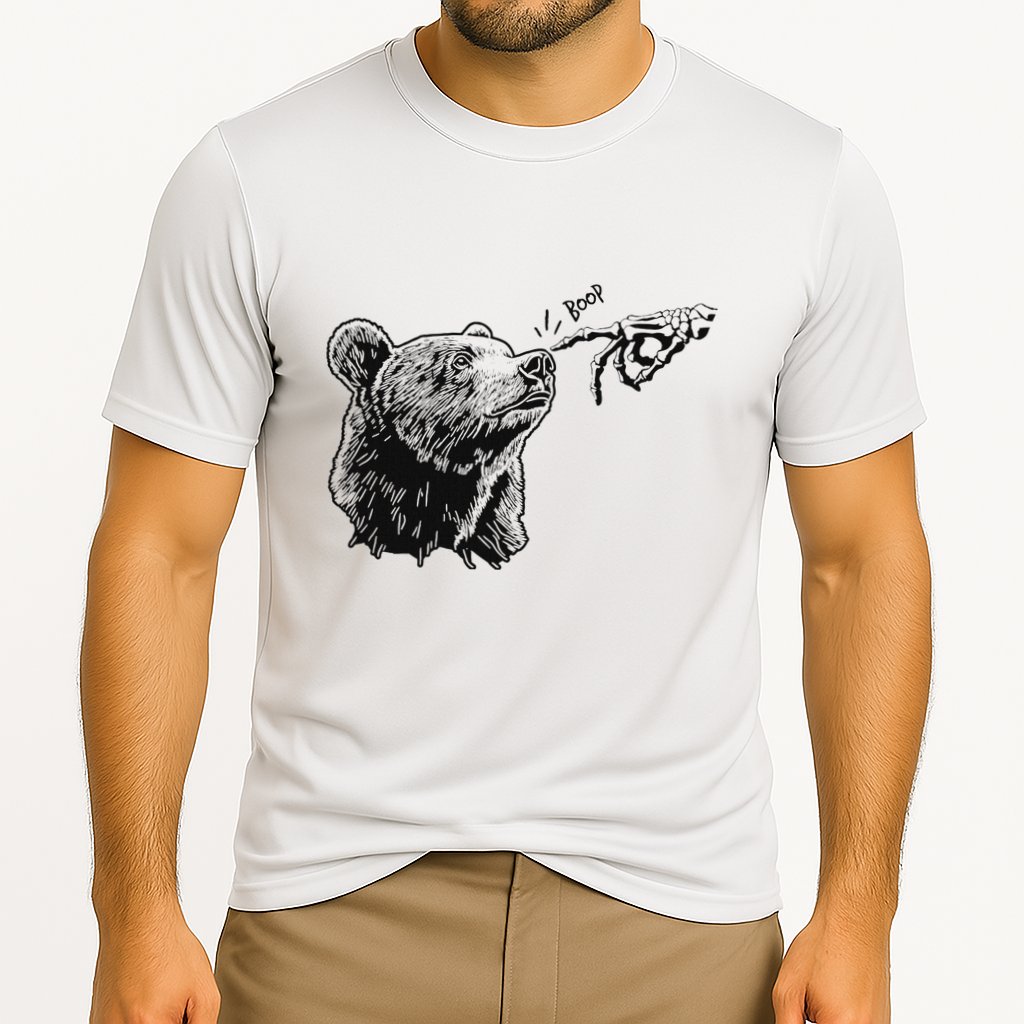 Boop Bear Black Grizzly Bears Cool Park Cooling Performance Crew T-Shirt