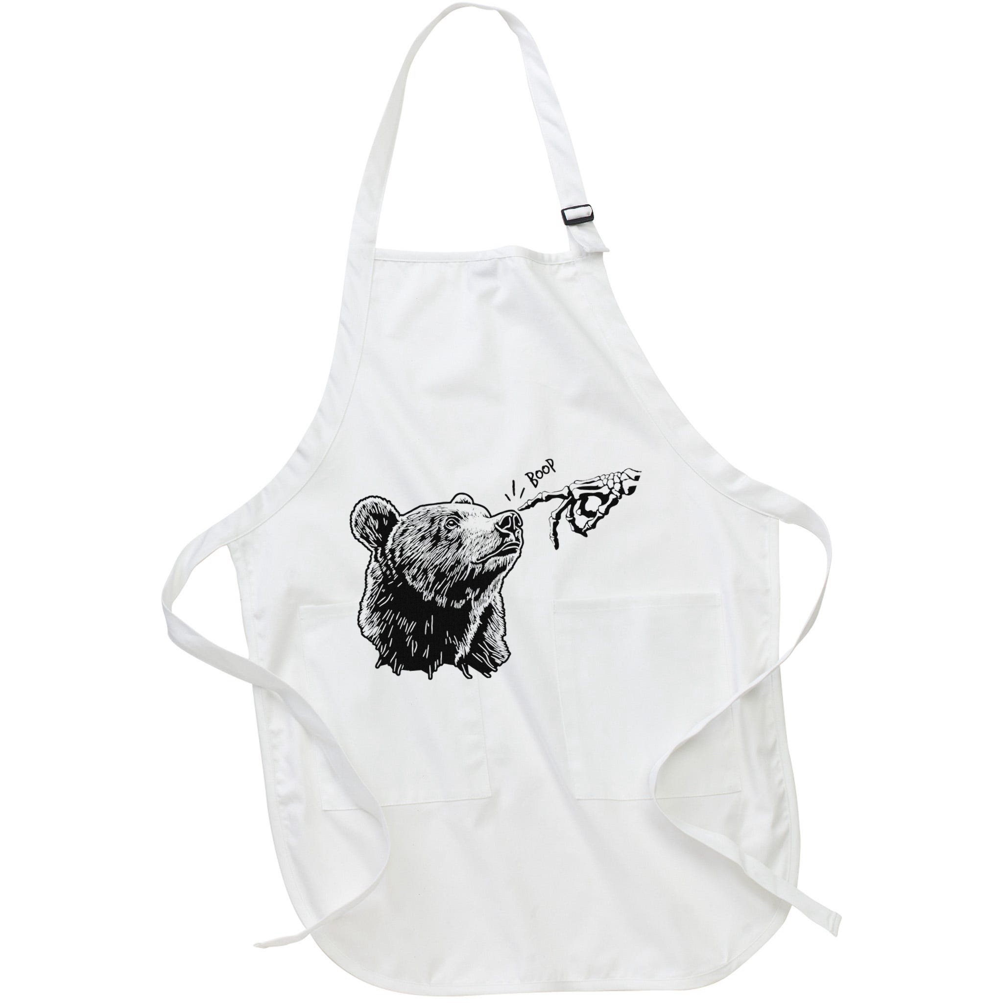 Boop Bear Black Grizzly Bears Cool Park Apron