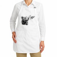 Boop Bear Black Grizzly Bears Cool Park Apron