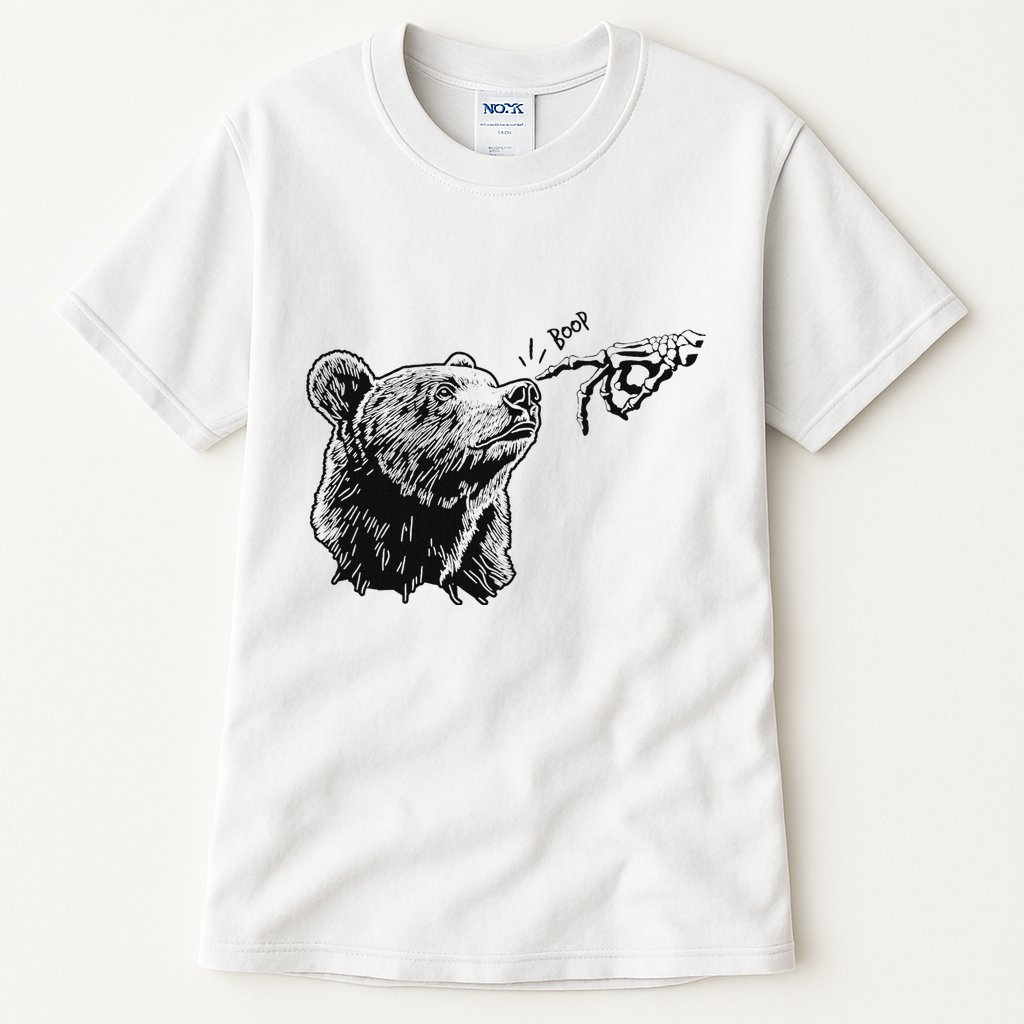 Boop Bear Black Grizzly Bears Cool Park Tall T-Shirt