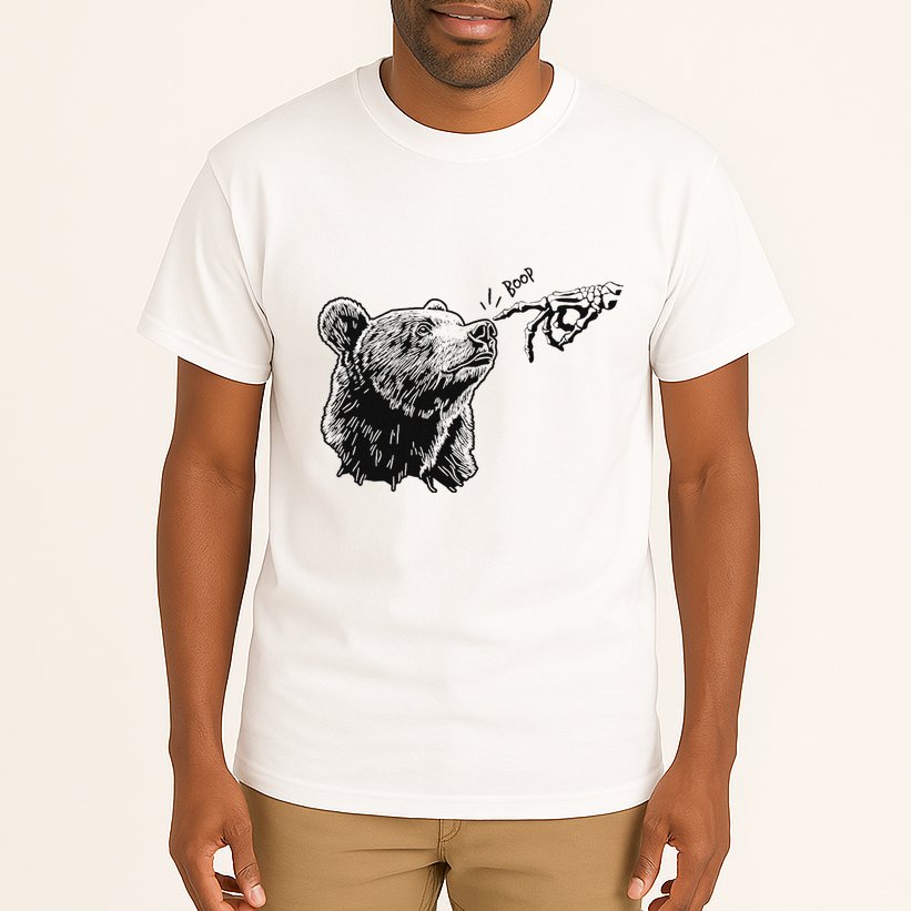 Boop Bear Black Grizzly Bears Cool Park Tall T-Shirt