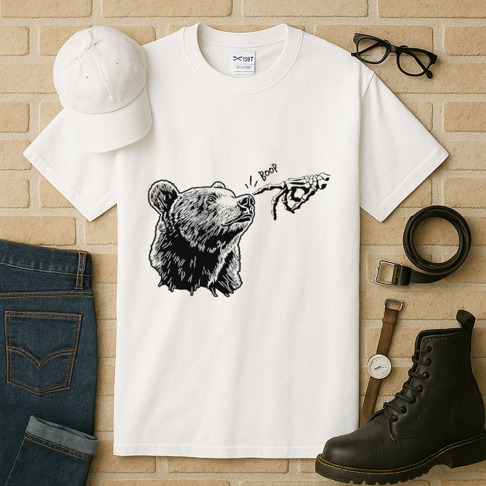 Boop Bear Black Grizzly Bears Cool Park Tall T-Shirt