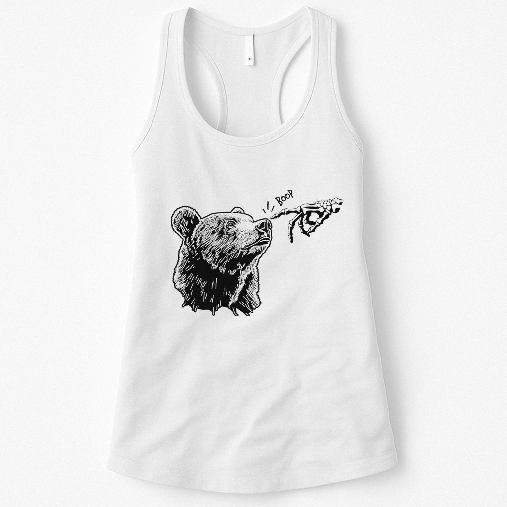 Boop Bear Black Grizzly Bears Cool Park Womens Tank Top