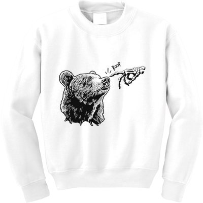 Boop Bear Black Grizzly Bears Cool Park Kids Sweatshirt