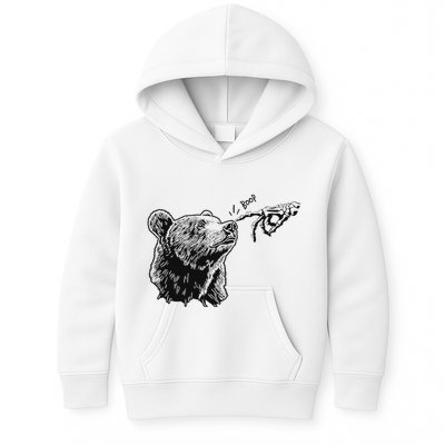Boop Bear Black Grizzly Bears Cool Park Kids Hoodie