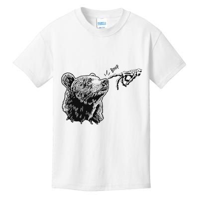Boop Bear Black Grizzly Bears Cool Park Kids T-Shirt