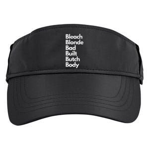 Bleach Blonde Bad Built Butch Body Adult Drive Performance Visor