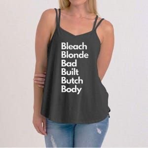 Bleach Blonde Bad Built Butch Body Women's Strappy Tank