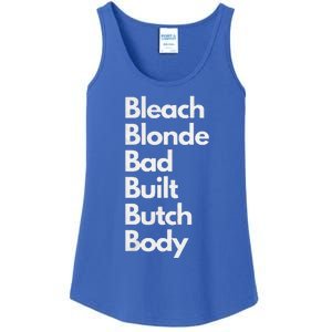 Bleach Blonde Bad Built Butch Body Ladies Essential Tank