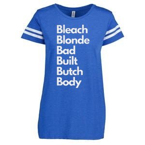 Bleach Blonde Bad Built Butch Body Enza Ladies Jersey Football T-Shirt