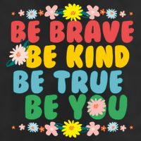 Be Brave Be Kind Be True Be You Adult Drive Performance Visor