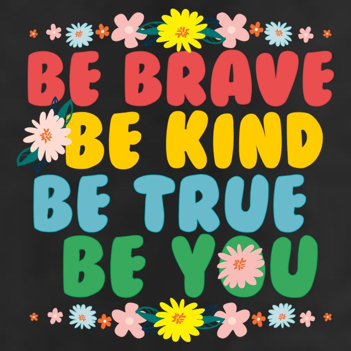 Be Brave Be Kind Be True Be You Adult Drive Performance Visor