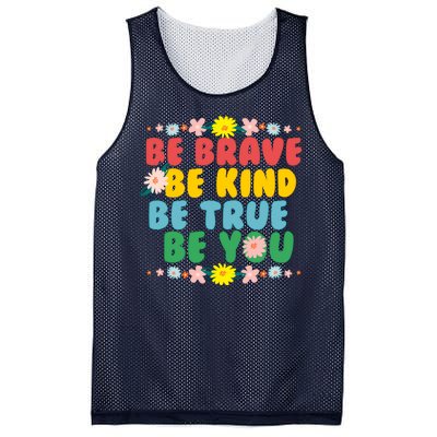 Be Brave Be Kind Be True Be You Mesh Reversible Basketball Jersey Tank