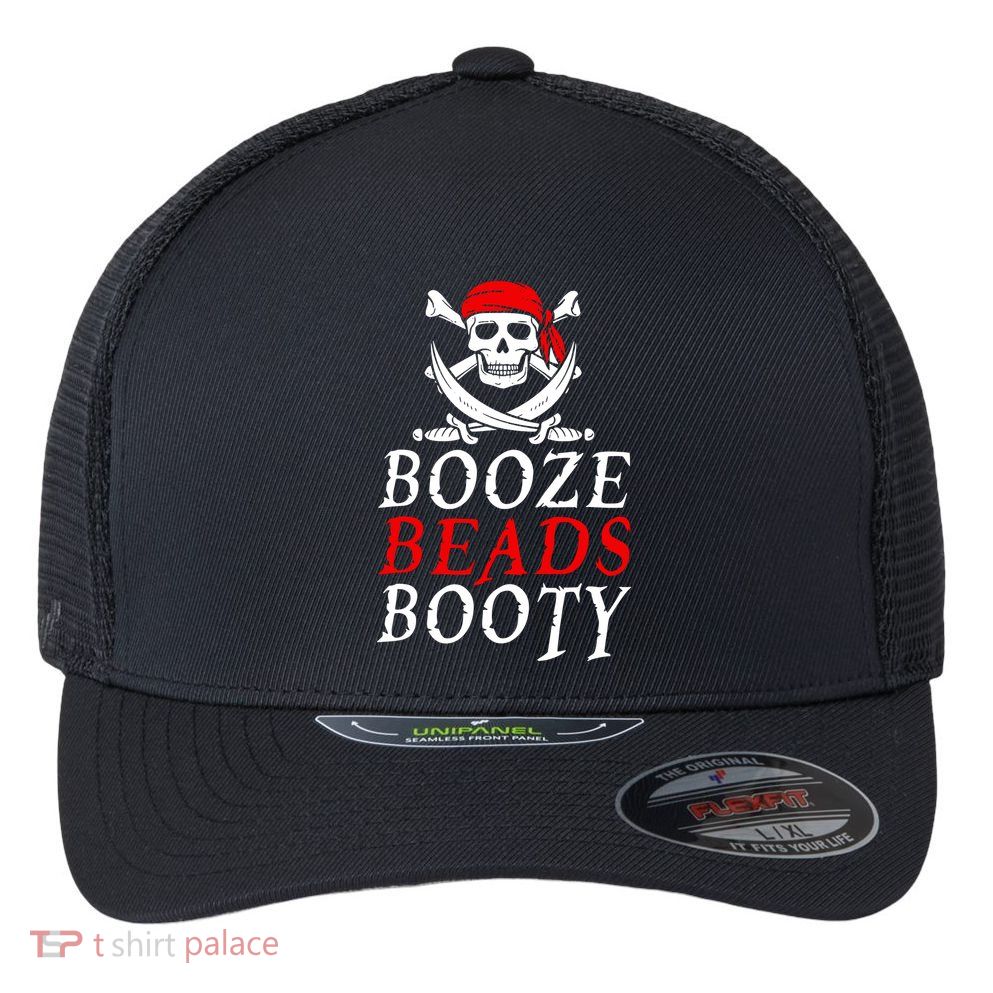 Booze Beads Booty Flexfit Unipanel Trucker Cap