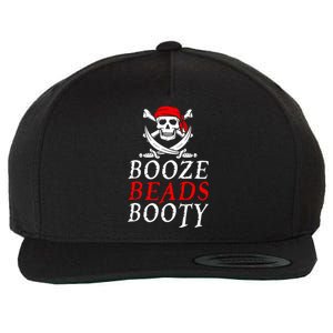 Booze Beads Booty Wool Snapback Cap