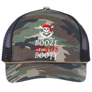 Booze Beads Booty Retro Rope Trucker Hat Cap