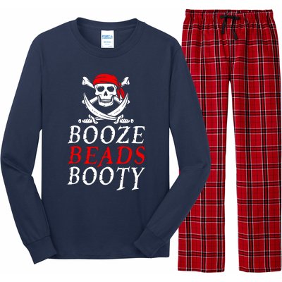 Booze Beads Booty Long Sleeve Pajama Set