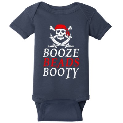 Booze Beads Booty Baby Bodysuit