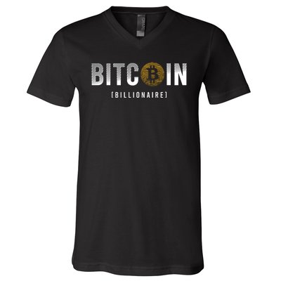 Bitcoin Billionaire V-Neck T-Shirt