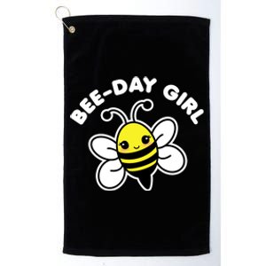 Birthday Bee Beegiftday Kawaii Bee Matching Drawing Great Gift Platinum Collection Golf Towel