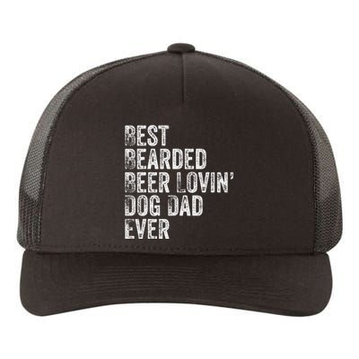 Best Bearded Beer Lovin Dog Dad Pet Lover Owner Gift Yupoong Adult 5-Panel Trucker Hat