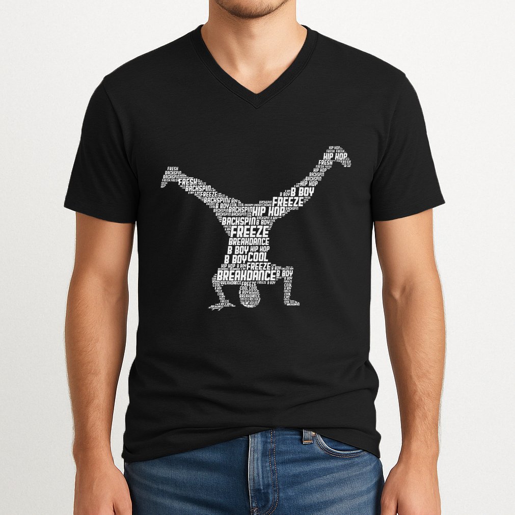 Breakdance Breakdancer Breakdancing V-Neck T-Shirt