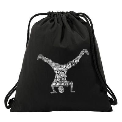 Breakdance Breakdancer Breakdancing Drawstring Bag