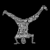 Breakdance Breakdancer Breakdancing Pom Pom 12in Knit Beanie