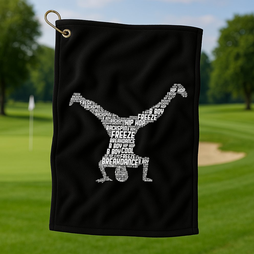 Breakdance Breakdancer Breakdancing Golf Towel