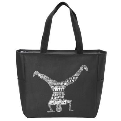 Breakdance Breakdancer Breakdancing Zip Tote Bag