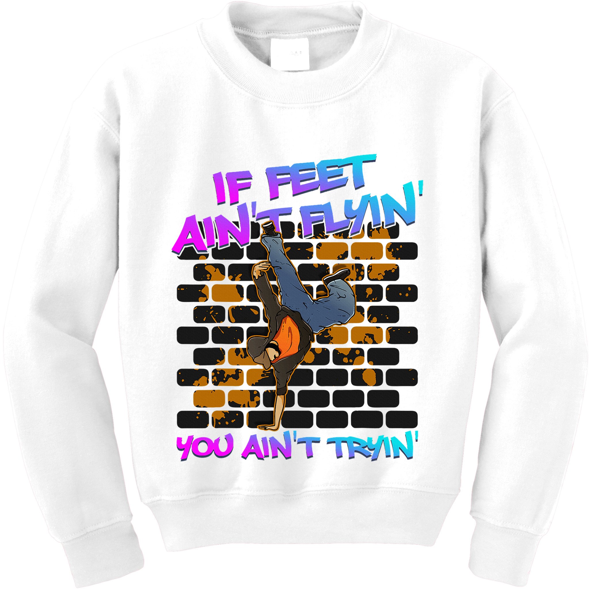 Breakdancing B Boy Hi Phop Dance Break Dancers Breakdance Kids Sweatshirt