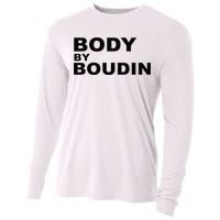 Body By Boudin  Louisiana Cajun Food Souvenir Cooling Performance Long Sleeve Crew