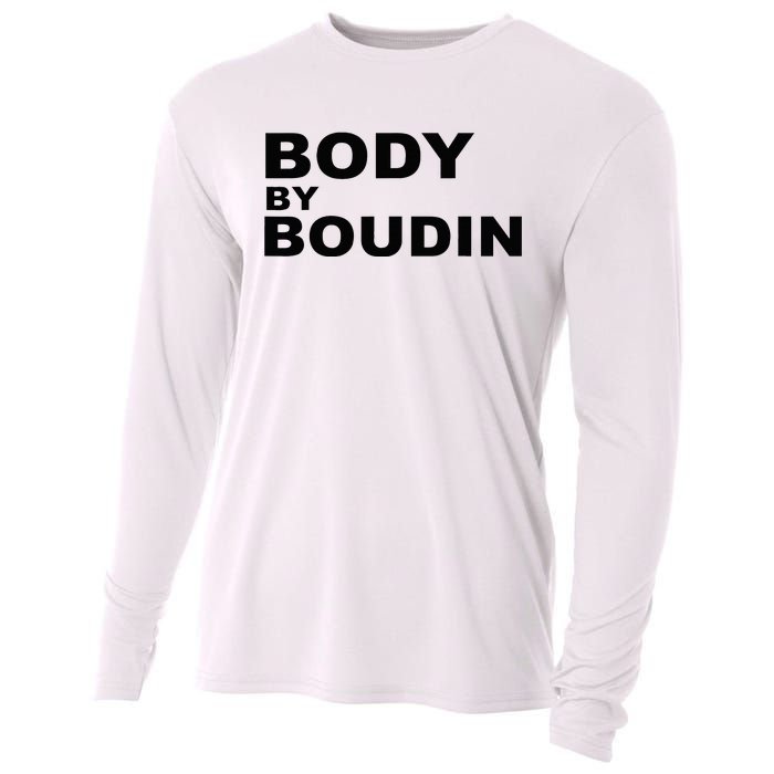 Body By Boudin  Louisiana Cajun Food Souvenir Cooling Performance Long Sleeve Crew