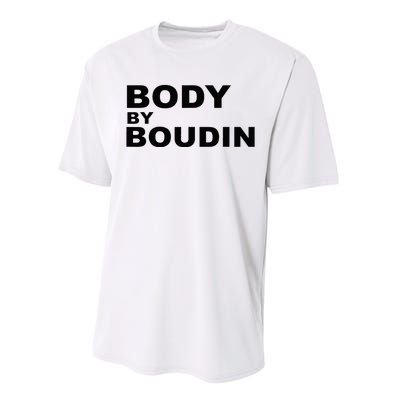 Body By Boudin  Louisiana Cajun Food Souvenir Performance Sprint T-Shirt