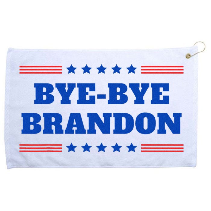 Bye Bye Brandon Funny 2024 Presidential Race Sarcasm Slogan Grommeted Golf Towel