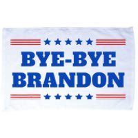 Bye Bye Brandon Funny 2024 Presidential Race Sarcasm Slogan Microfiber Hand Towel