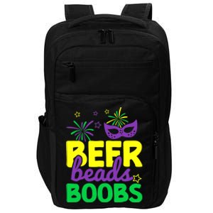 Beers Beads Boobs Mardi Gras Carnival Masquerade Masks Impact Tech Backpack