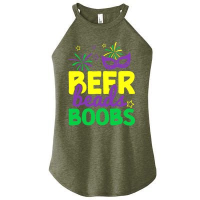 Beers Beads Boobs Mardi Gras Carnival Masquerade Masks Women’s Perfect Tri Rocker Tank