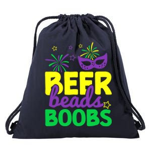 Beers Beads Boobs Mardi Gras Carnival Masquerade Masks Drawstring Bag